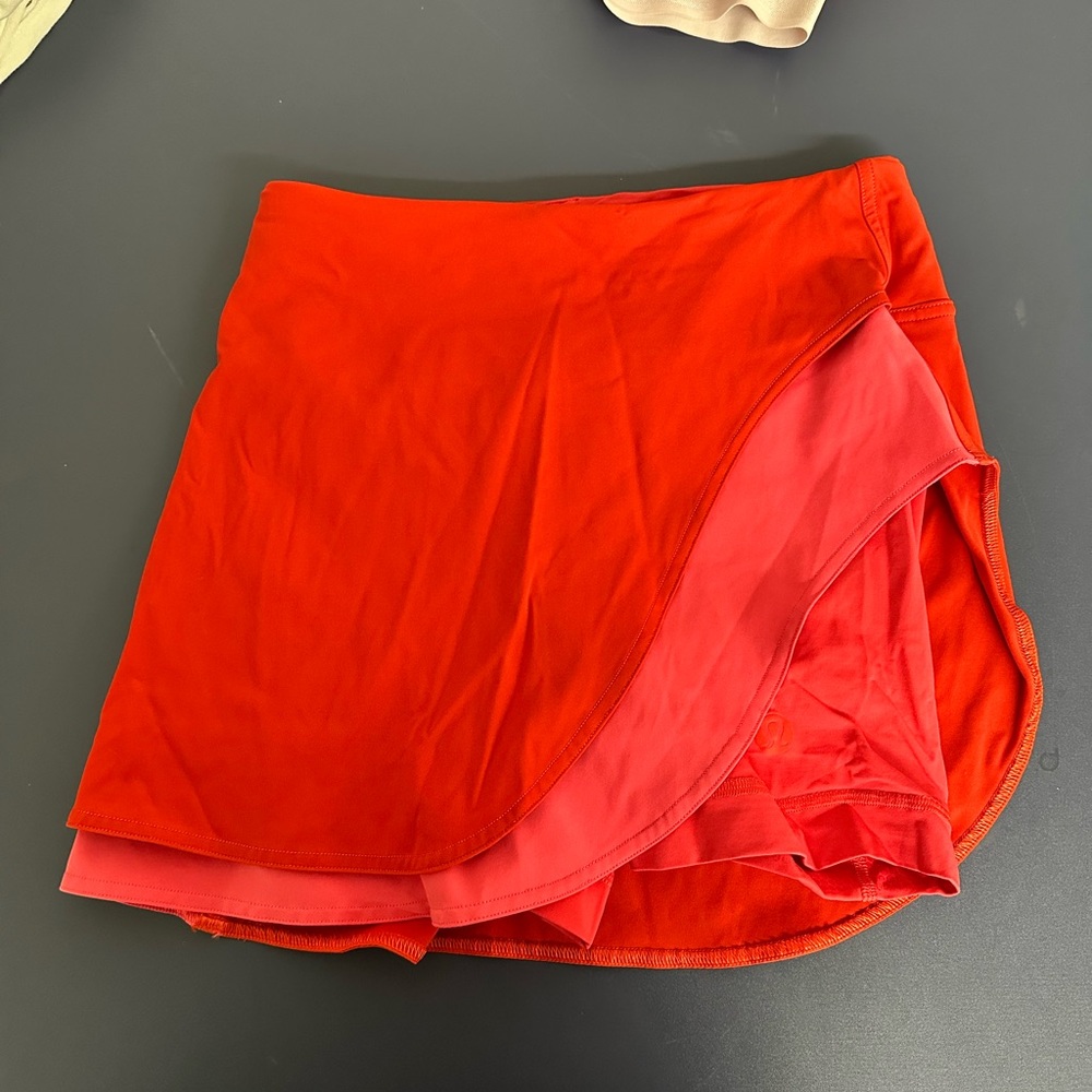 Lululemon Red/Pink Tennis Skirt!